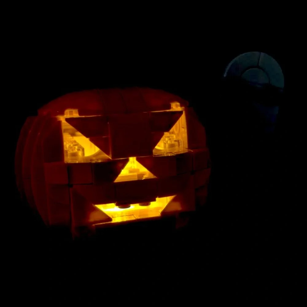 ⚡️LEGO Light Up Two Faces Halloween Pumpkin/ White Ghost 40697, 254 Pieces,NIB